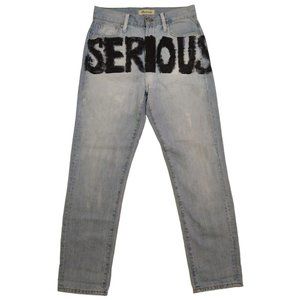 Madewell Perfect Vintage Jean Tapered Fit Denim Custom Painted C2819 Women's 27